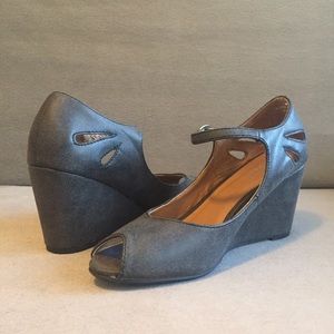 Nicole Alana Peep Toe Wedges